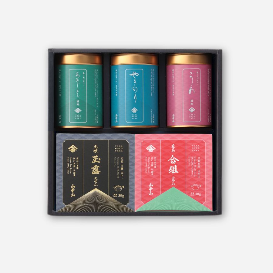 箱入り茶とバラエティー海苔詰合せの詰合せ