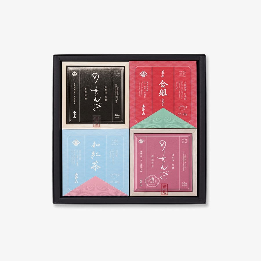 EC限定 のりせんべいとお茶の詰合せ 4点入