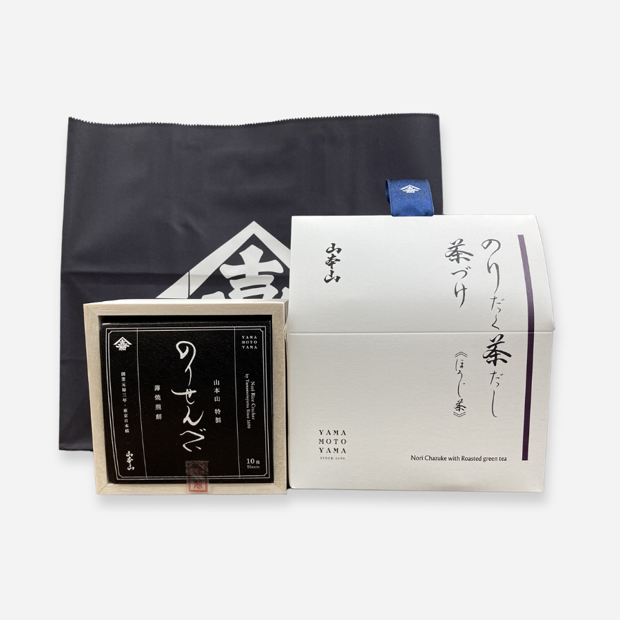 のりだく茶だし茶づけとのりせんべい