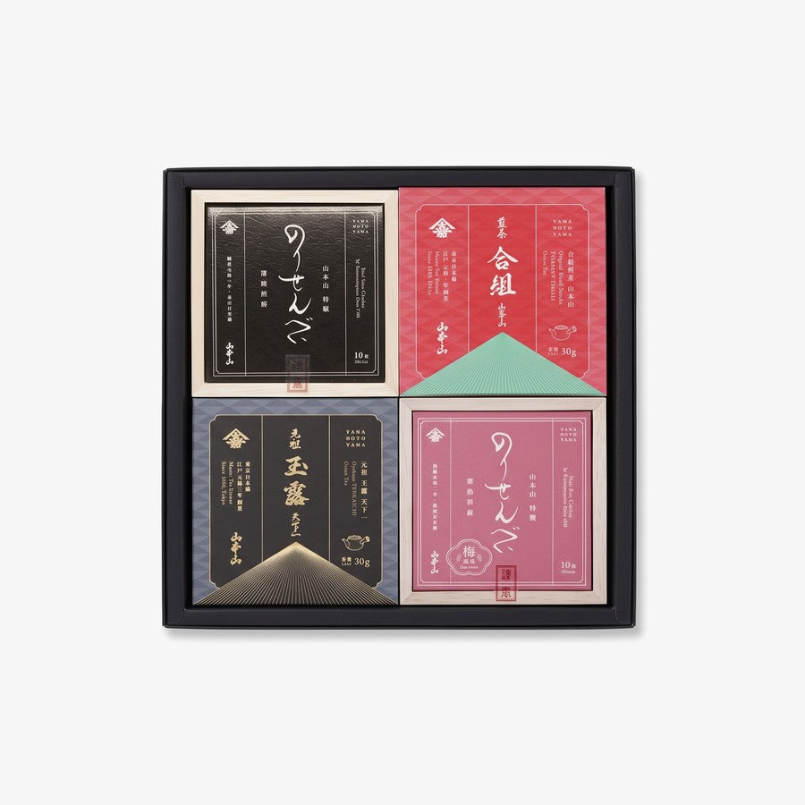 EC限定 のりせんべいとお茶の詰合せ 4点入