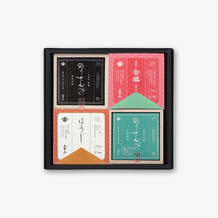 EC限定 のりせんべいとお茶の詰合せ 4点入